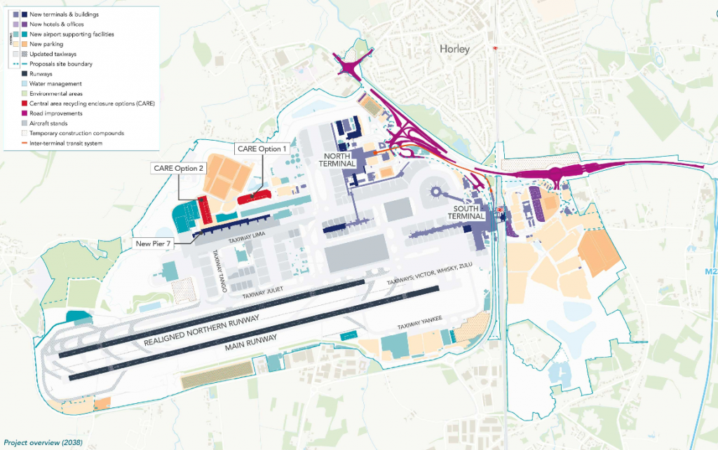 Map of proposed airport layout